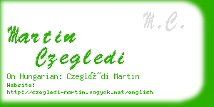 martin czegledi business card
